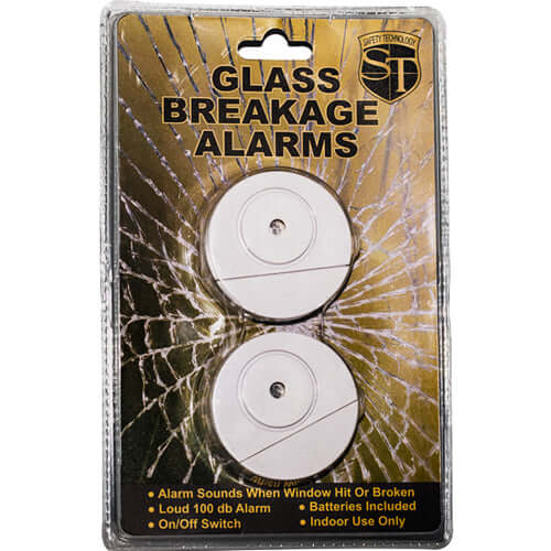 Glass Break Alarm 100dB 2 pack Package