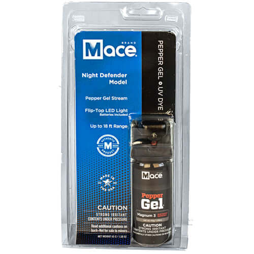 Mace® Night Defender Pepper Gel with Light - Front Package