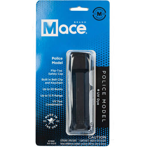 Mace® Tear Gas Enhanced Police Pepper Spray with clip - Package Front
