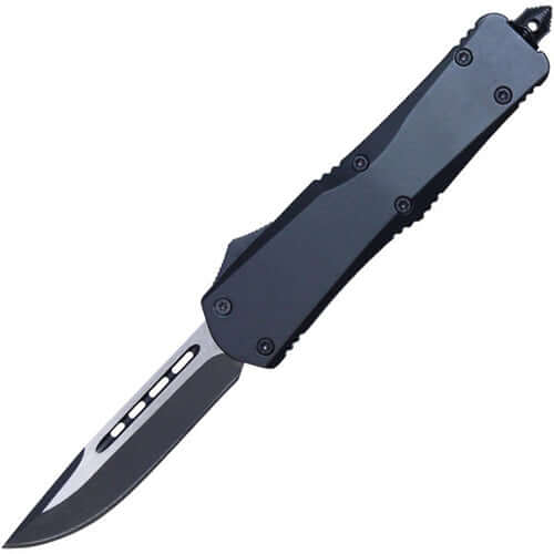 OTF (Out The Front) automatic heavy duty knife single edge blade