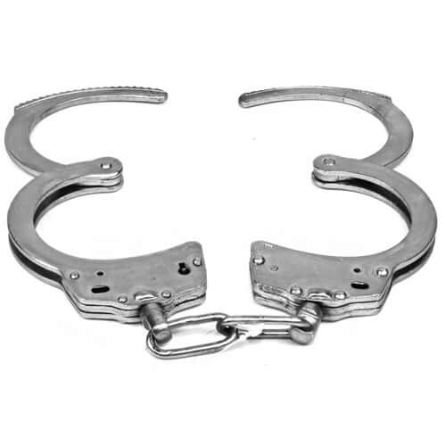 Solid Steel Handcuff Sliding Double Lock Mechanism - 1