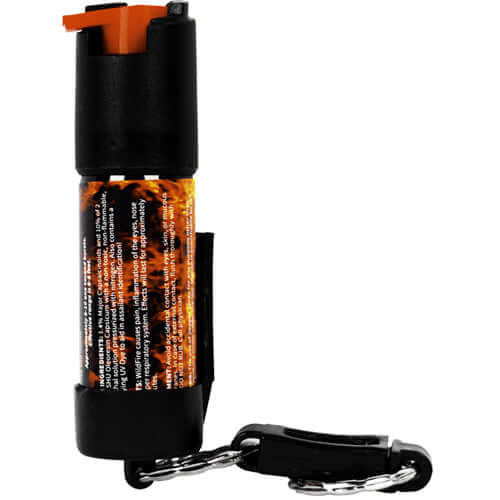 Wildfire 1.4% MC 1/2 oz pepper spray belt clip and quick release keychain