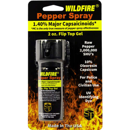 Wildfire 1.4% MC 2 oz sticky pepper gel - Package Front