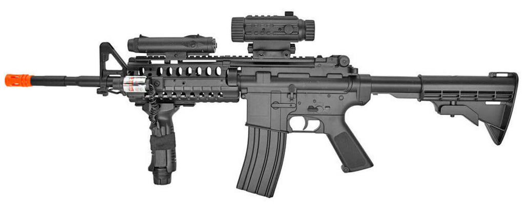 Firepower F4-D M4 Full Auto Electric Airsoft Gun - Side