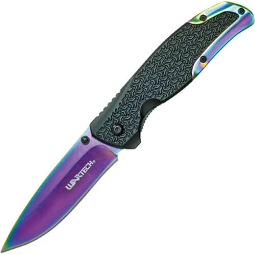 Assisted Open Folding Pocket Knife - Purple