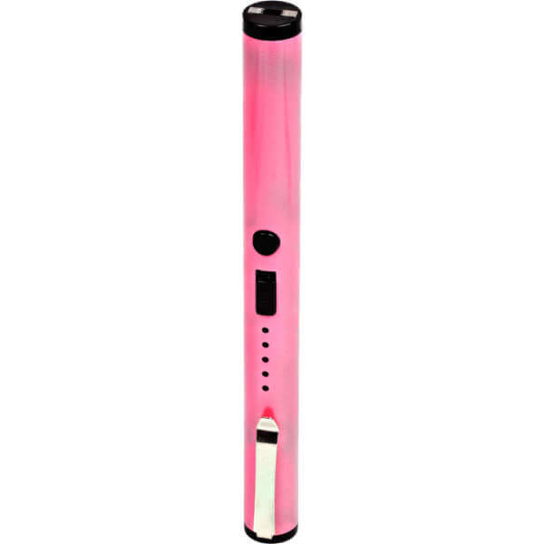 40,000,000 Volts Pen Stun Gun with battery meter and pocket clip - Pink